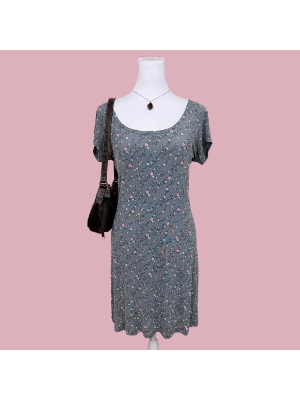 90s ditsy floral coquette slinky dress
